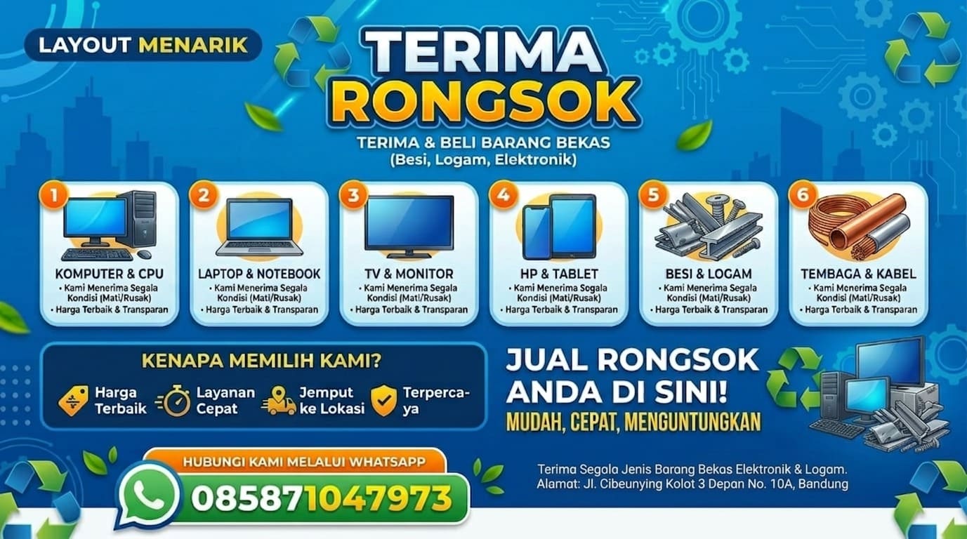Rongsok Bandung Terdekat & Jemput 24 Jam