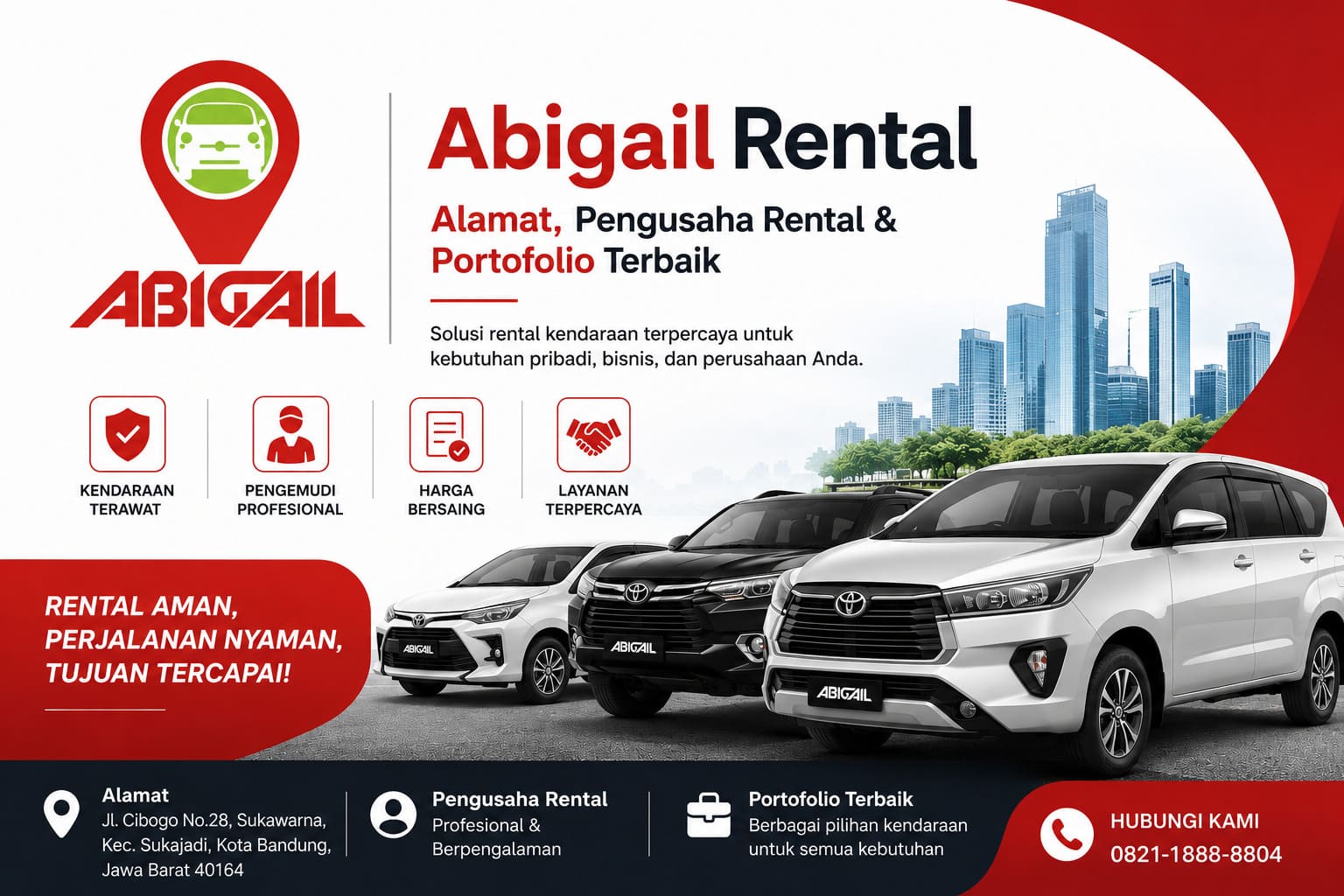 Abigail Rental | Alamat, Pengusaha Rental & Portofolio Terbaik