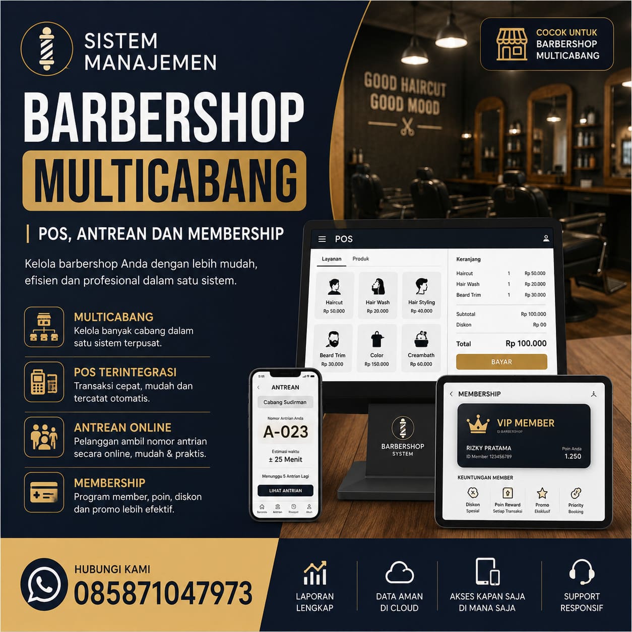 Aplikasi Barbershop Digital Pintar