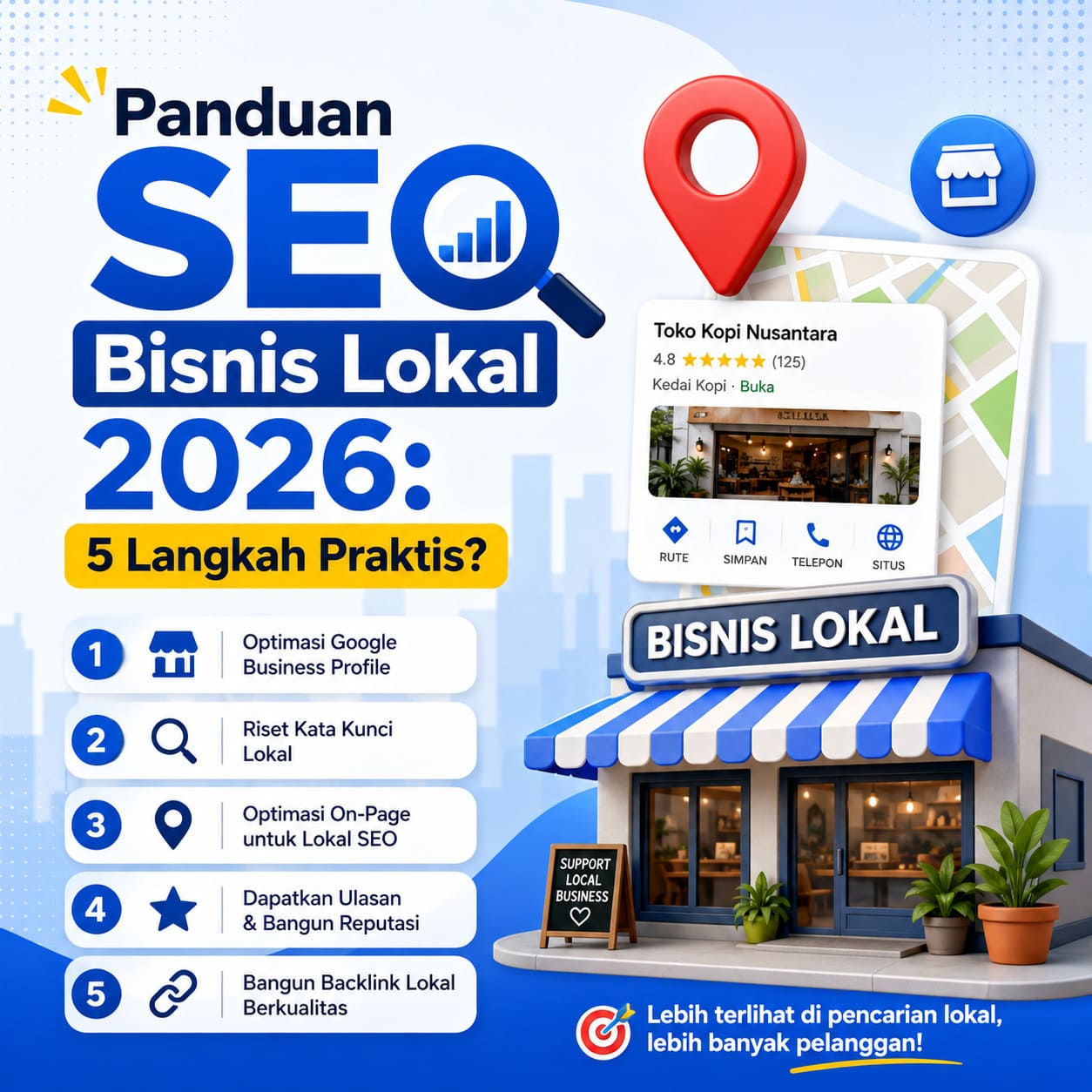 Panduan SEO Bisnis Lokal 2026: 5 Langkah Praktis